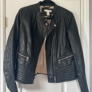 H&M moto leather jacket
